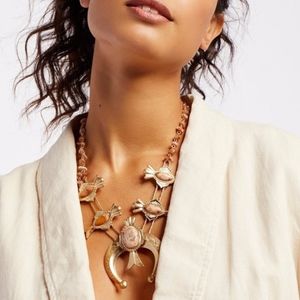 Free People Desert dweller stone pendant necklace
